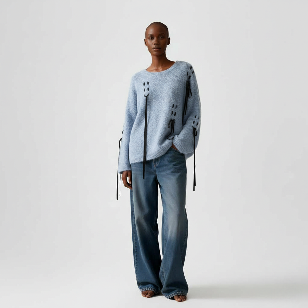 Ribbon Trail Statement Knit