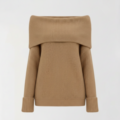 Romantic Slouchy Off-Shoulder Knit