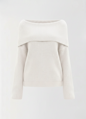 Romantic Slouchy Off-Shoulder Knit