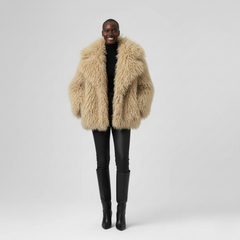 Shaggy Luxe Faux Fur Coat