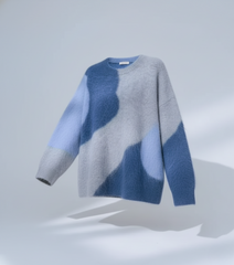 Serene Aura Fuzzy Knit Sweater