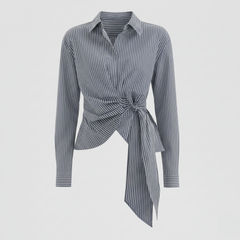 Asymmetry Knot Luxe Blouse