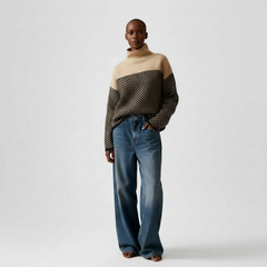 Chevron Elite High-Neck Sweater