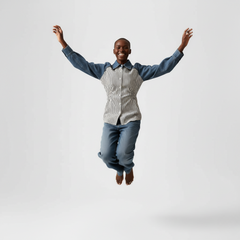 Hybrid Denim-Splice Fashion Top