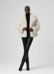 Shaggy Luxe Faux Fur Coat