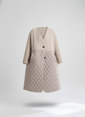 Quilted Graceline Overcoat