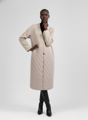 Quilted Graceline Overcoat