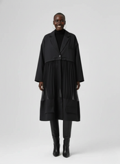 Urban Sheer-Layer Trench Dress