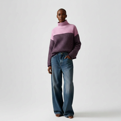 Chevron Elite High-Neck Sweater