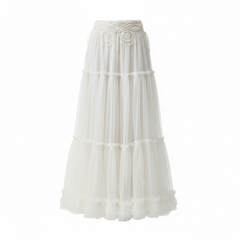 Ethereal Tiered Tulle Maxi Skirt