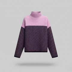 Chevron Elite High-Neck Sweater