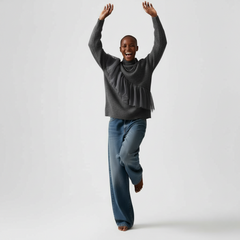 Urban Drama Layered Tulle Pullover