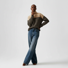 Chevron Elite High-Neck Sweater