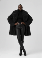 Shaggy Luxe Faux Fur Coat