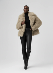 Shaggy Luxe Faux Fur Coat