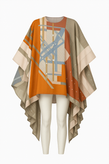 Modernist Grid Kaftan