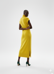 Canary Turtleneck Knit Midi Dress