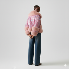 The Party Queen Sequin & Faux Fur Jacket