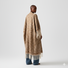 The Safari Heritage Fringed Kimono Coat