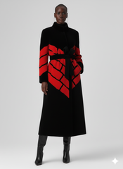 Midnight Inferno Faux Fur Coat