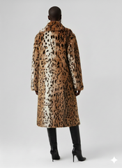 Savannah Luxe Faux Fur Leopard Coat