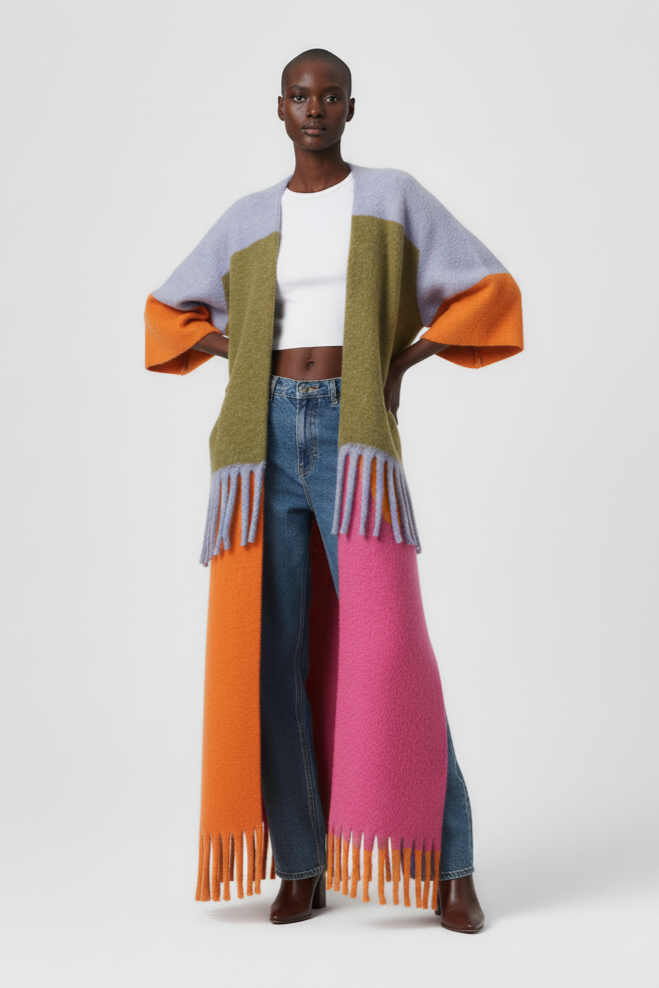 Vibrance Cascade Kimono