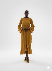 Sunshine Yellow Ruffle Tiered Dress