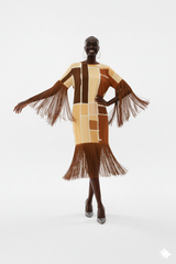 Kinetic Fringe Dress Kaftan Dress