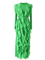 Royal Blue Long Sleeve Maxi Dress