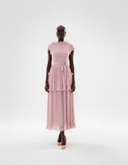 Sophisticated Pleated Midi Dress