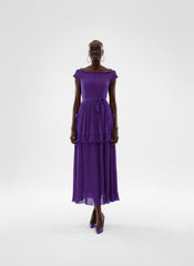 Sophisticated Pleated Midi Dress