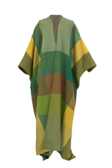 Colorblock Check Kimono