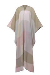 Colorblock Check Kimono