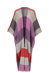 Colorblock Check Kimono