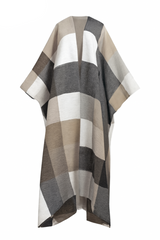 Colorblock Check Kimono