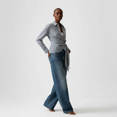 Asymmetry Knot Luxe Blouse