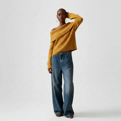 Romantic Slouchy Off-Shoulder Knit