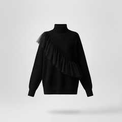 Urban Drama Layered Tulle Pullover