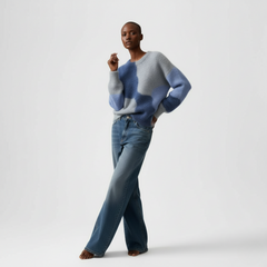 Serene Aura Fuzzy Knit Sweater