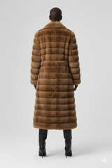 Bronze Whisper Faux Fur Coat