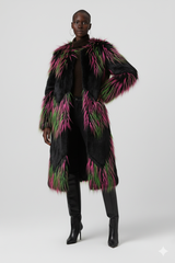 Electric Eden Faux Fur Coat