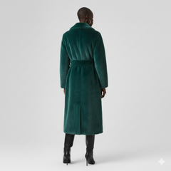 Jade Monarch Faux Fur Coat