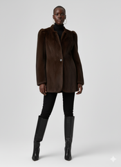 Midnight Mocha Faux Fur Jacket