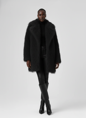 Shaggy Luxe Faux Fur Coat