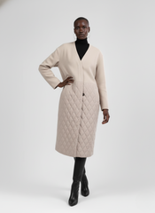 Quilted Graceline Overcoat