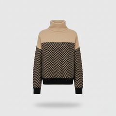 Chevron Elite High-Neck Sweater