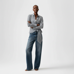 Asymmetry Knot Luxe Blouse