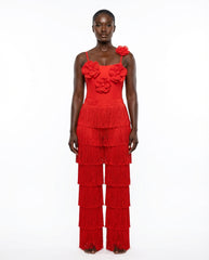 Unique Three-Dimensional Floral Swimsuit - front - Set5