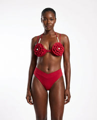 Unique Three-Dimensional Floral Swimsuit - front - Swimwear5